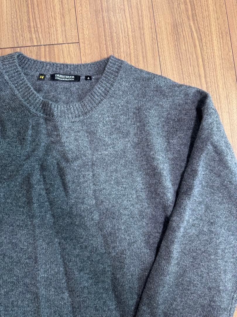 干場義雅×DRESSTERIOR ウールカシミヤニット グレー L 完売品