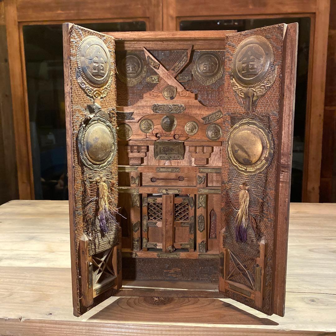 江戸〜明治 商家用 金庫守の厨子 金運祈願