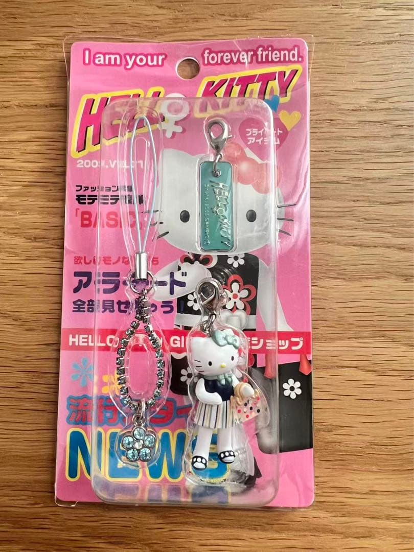 GIRLS！ ハローキティ ラインストーンストラップ 2003年