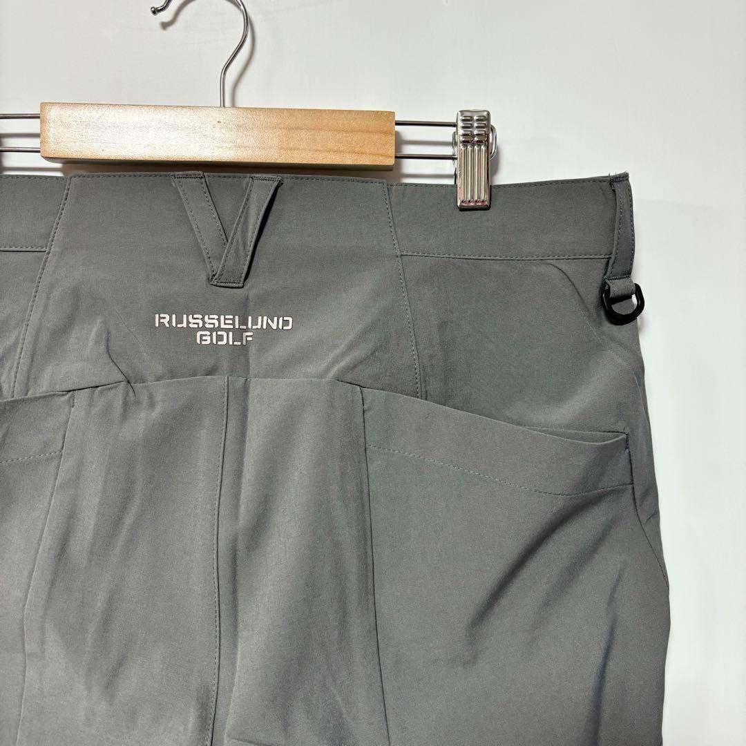 ラッセルノ ゴルフ ブランドロゴ ストレッチ ロングパンツ グレー L 5