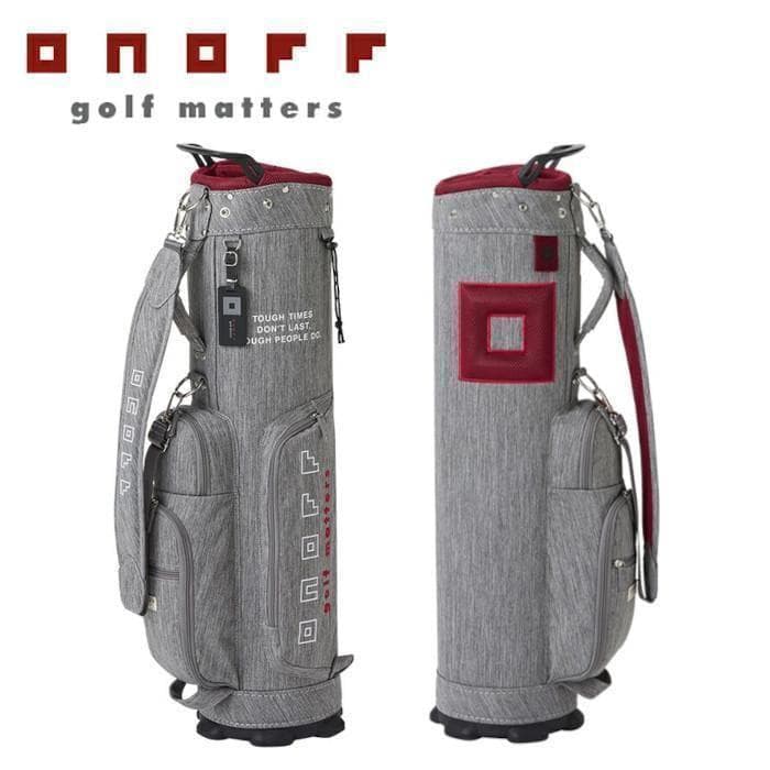 新品 ONOFF オノフ 軽量キャディバッグ OB1225 アッシュグレー 7型