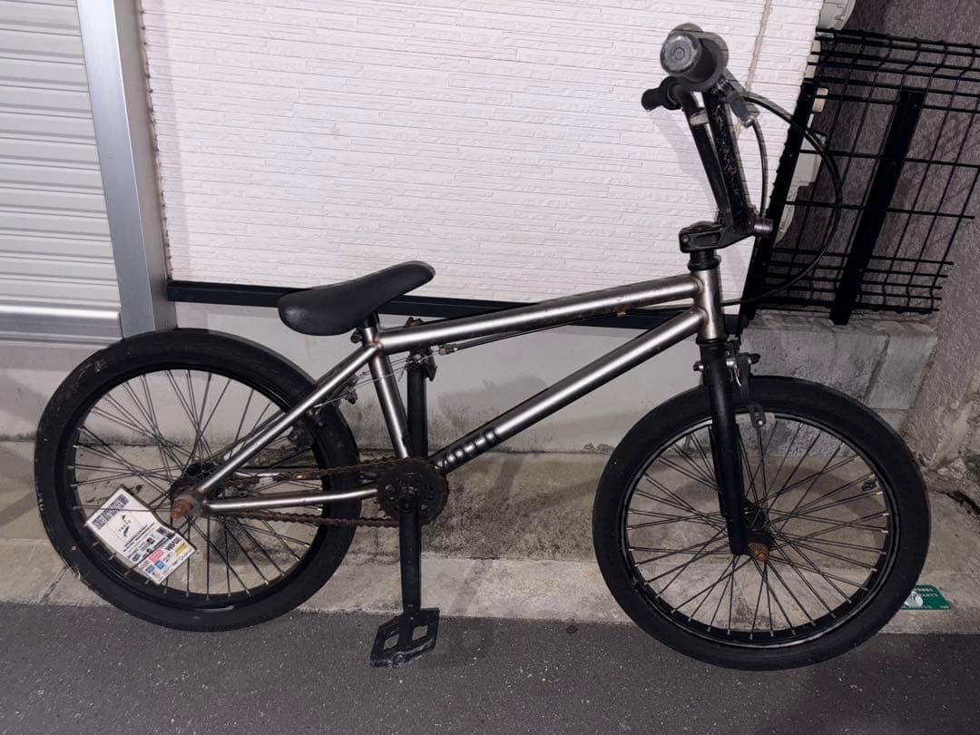BMX 自転車 20インチ シルバー スチール