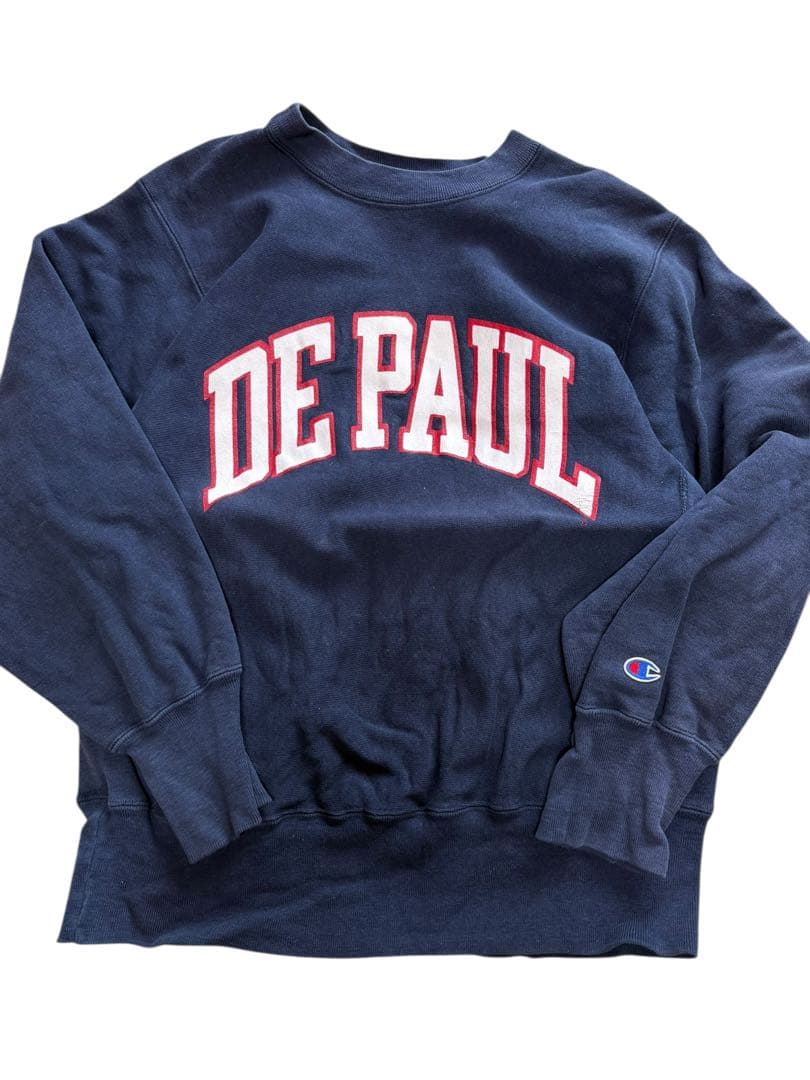 80s USA製 Champion リバースウィーブ DEPAUL チャンピオン