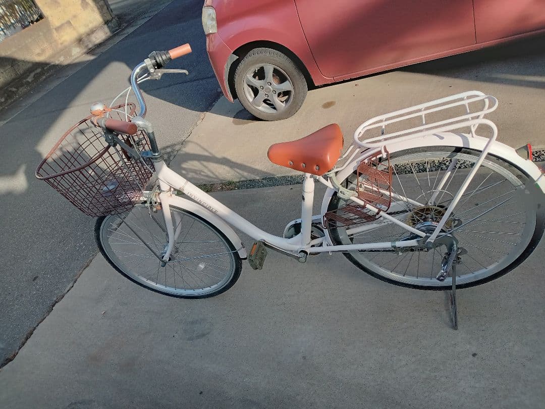 美品　ノーパンクタイヤ自転車　ママチャリ26インチ群馬埼玉栃木