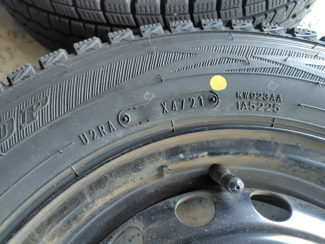 ダンロップ 145/80R12 78/80N 軽バン スタッドレスタイヤセット