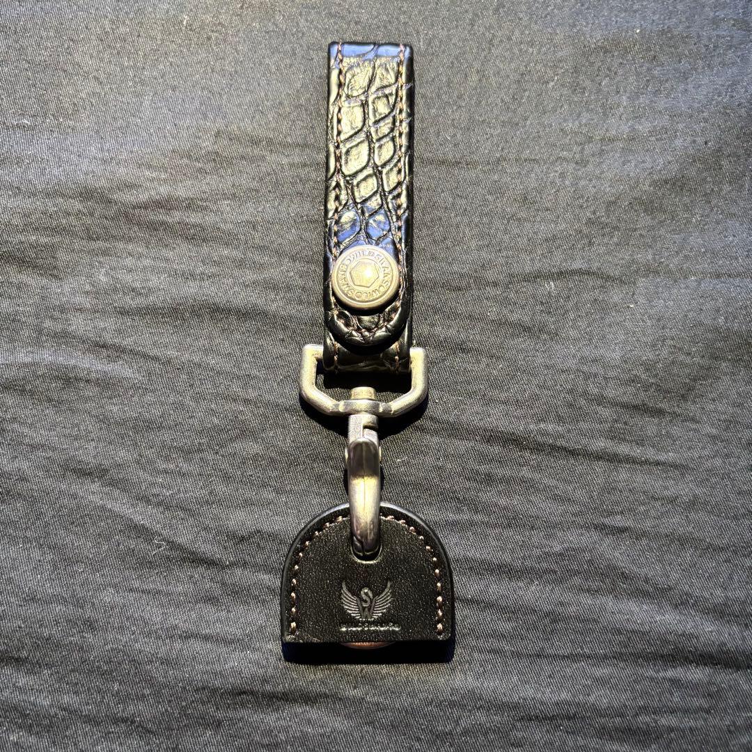 WILDSWANS キーホルダー　クロコダイル　BRANCH 黒