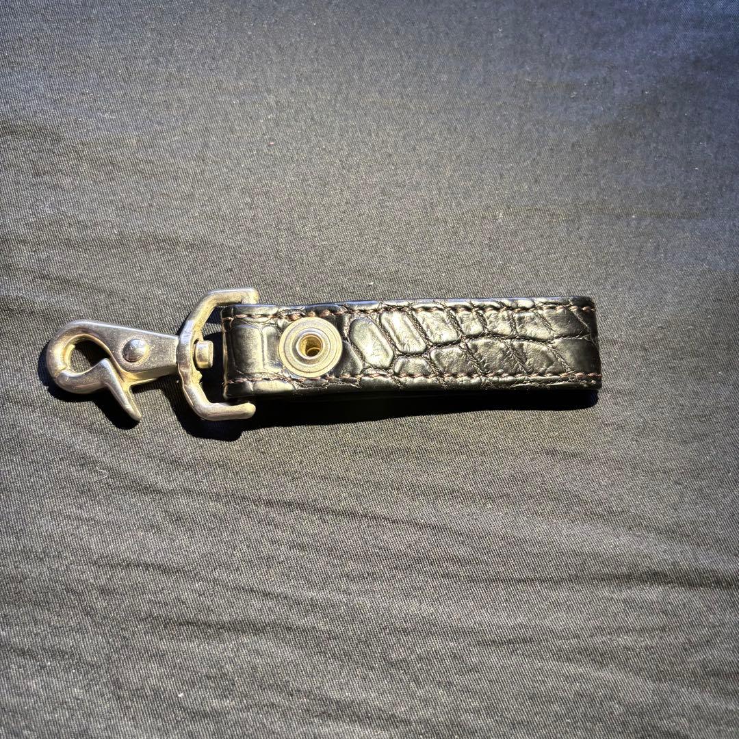 WILDSWANS キーホルダー　クロコダイル　BRANCH 黒