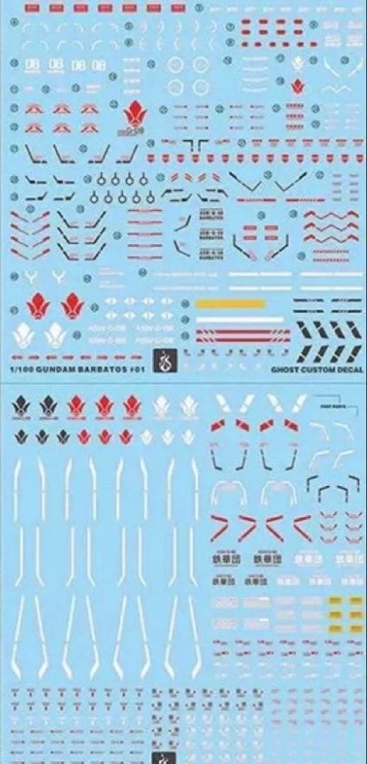 MGガンダムバルバトス チタニウムフィニッシュ　社外デカール付