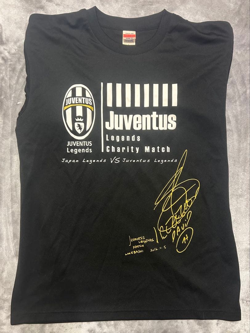 レア❗️ ユベントスレジェンズ 限定シャツ トレゼゲ選手サイン入り