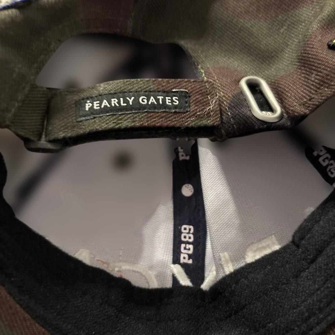 美品　パーリーゲイツ　トートバッグとキャップセット カモフラにワッペン