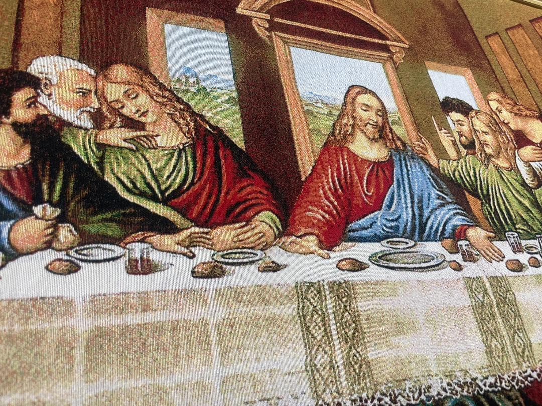 絵画 最後の晩餐 大型絵画 ビッグパネルアート キャンバス 額絵 アンティーク