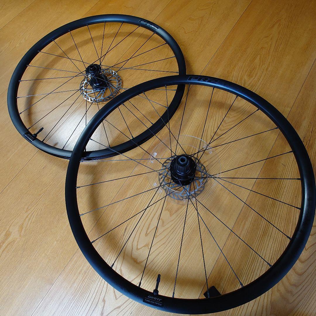 ジャイアント P-R2 アルミホイール 2025 TCR用ローター、エアバルブ付