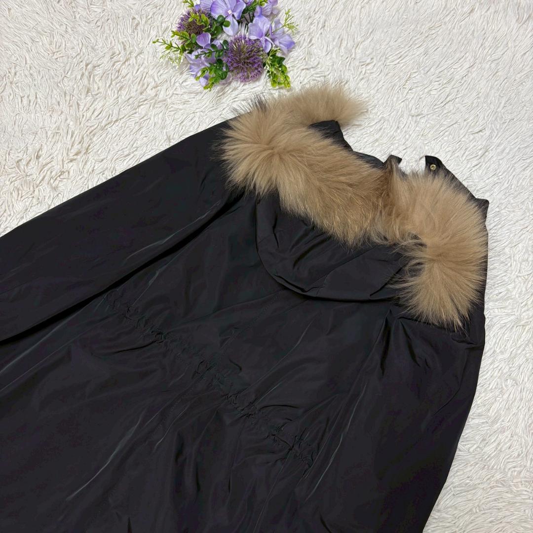 新品未使用　自由区 ファー ロングコート ライナー付　モッズコート　46