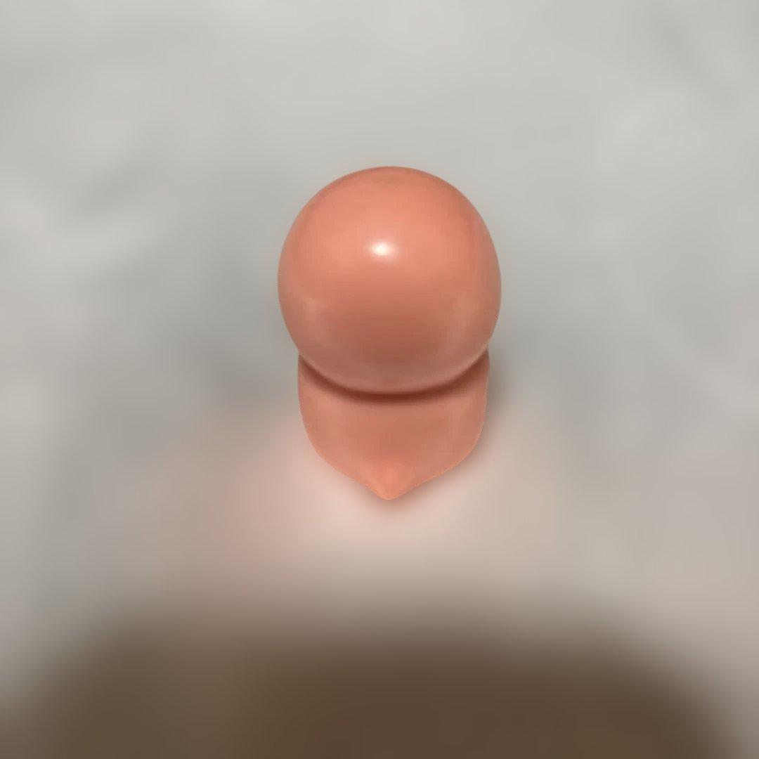 モンスターらんど　明治製菓　レトロ　食玩　恐竜　オレンジ　指人形　当時物