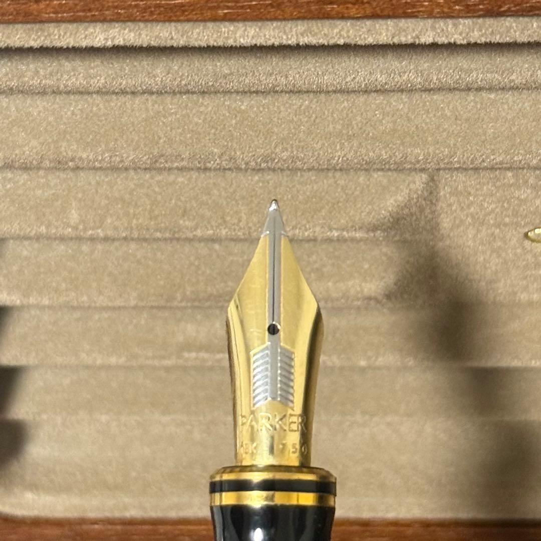 パーカー デュオフォールド センテニアル マーブルブルー 万年筆 ボールペン