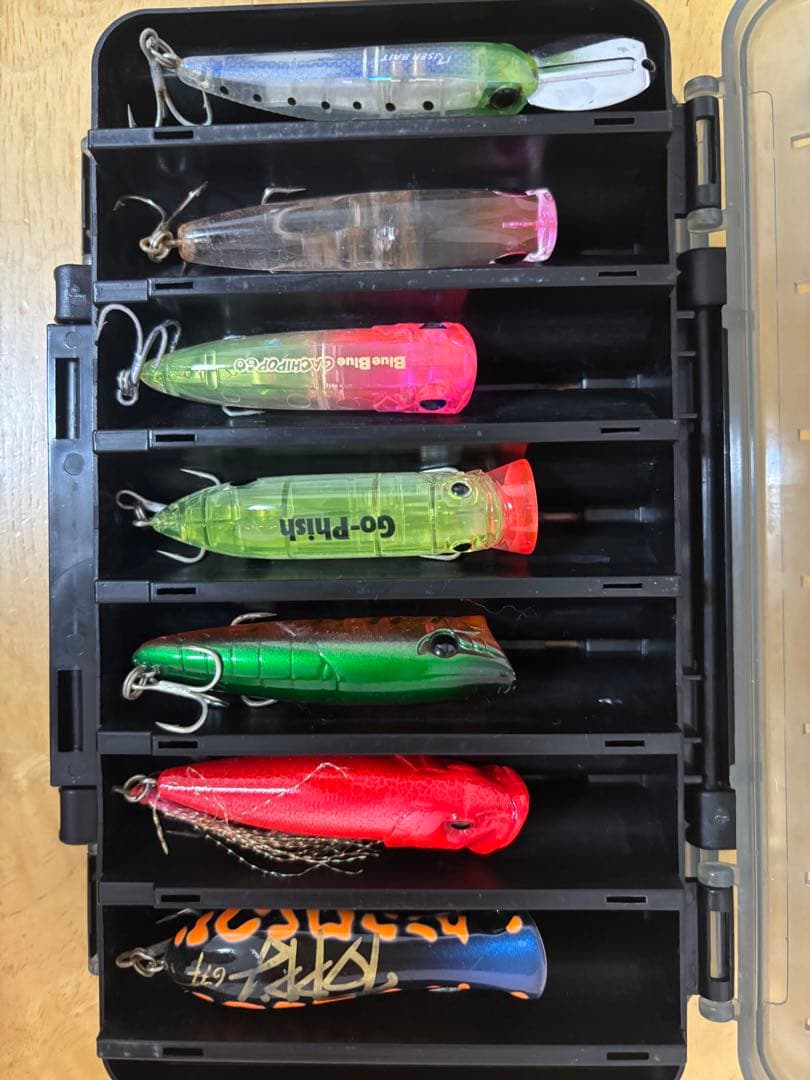 ルアー　14個セット　リバーシブルケース付き　チニング トップ