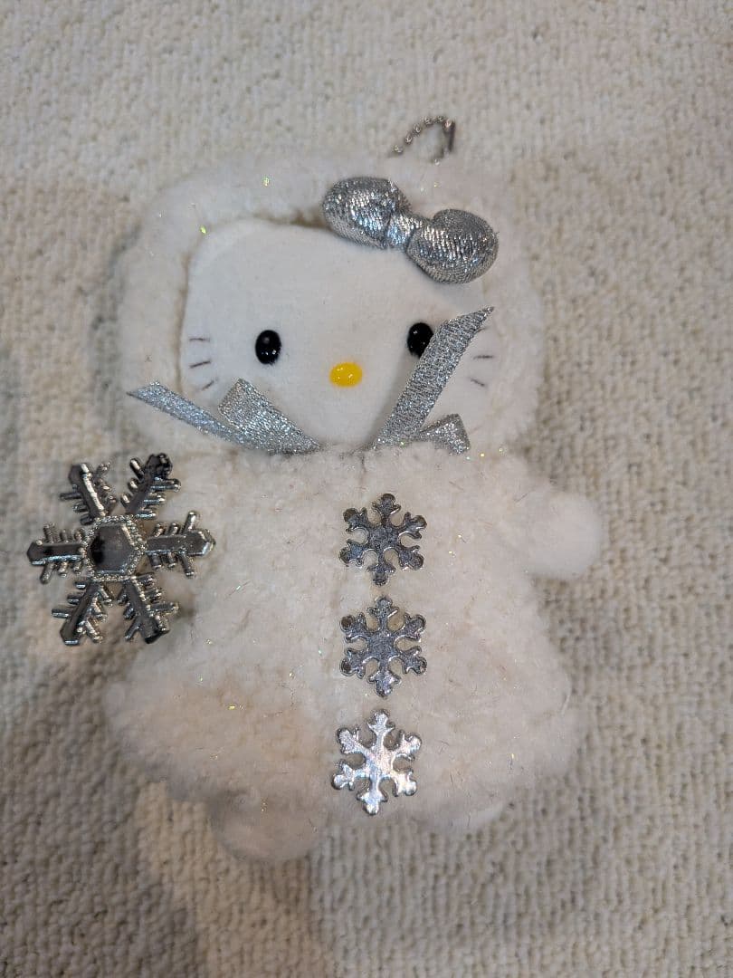 ハローキティ クリスマスぬいぐるみマスコット　雪の精　2002　レトロ