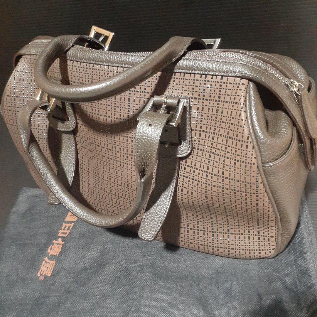 印傳屋の甲州印傳ボストンバッグ(未使用品)