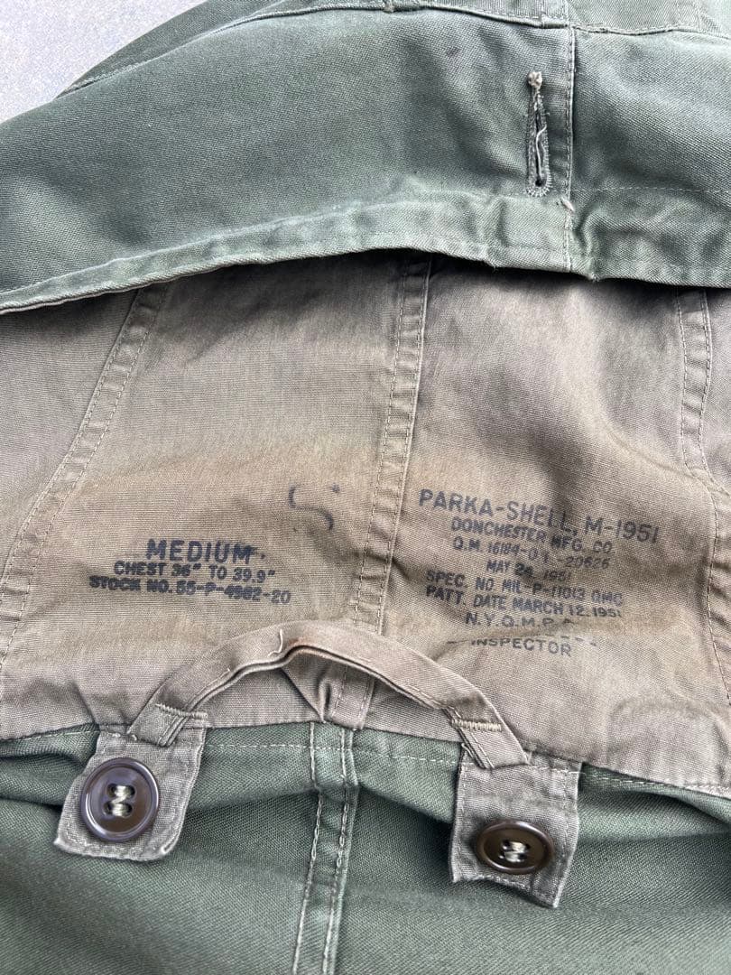 anytee購入【50s前期 】M51パーカーモッズコートMコットンサテン