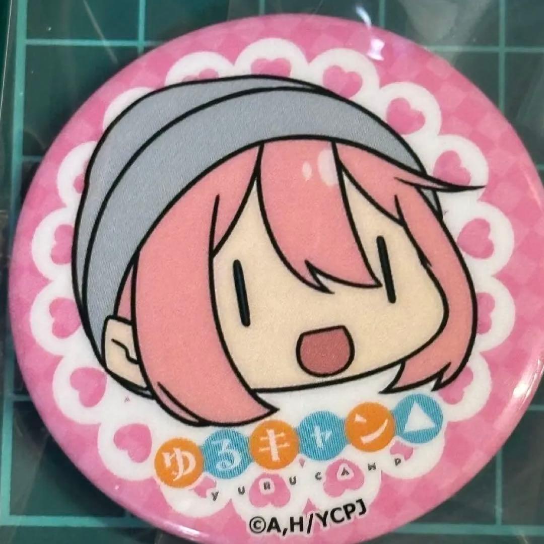 ゆるキャン△×café＆bar MENUキャラアイコン缶バッジ　各務原なでしこ②