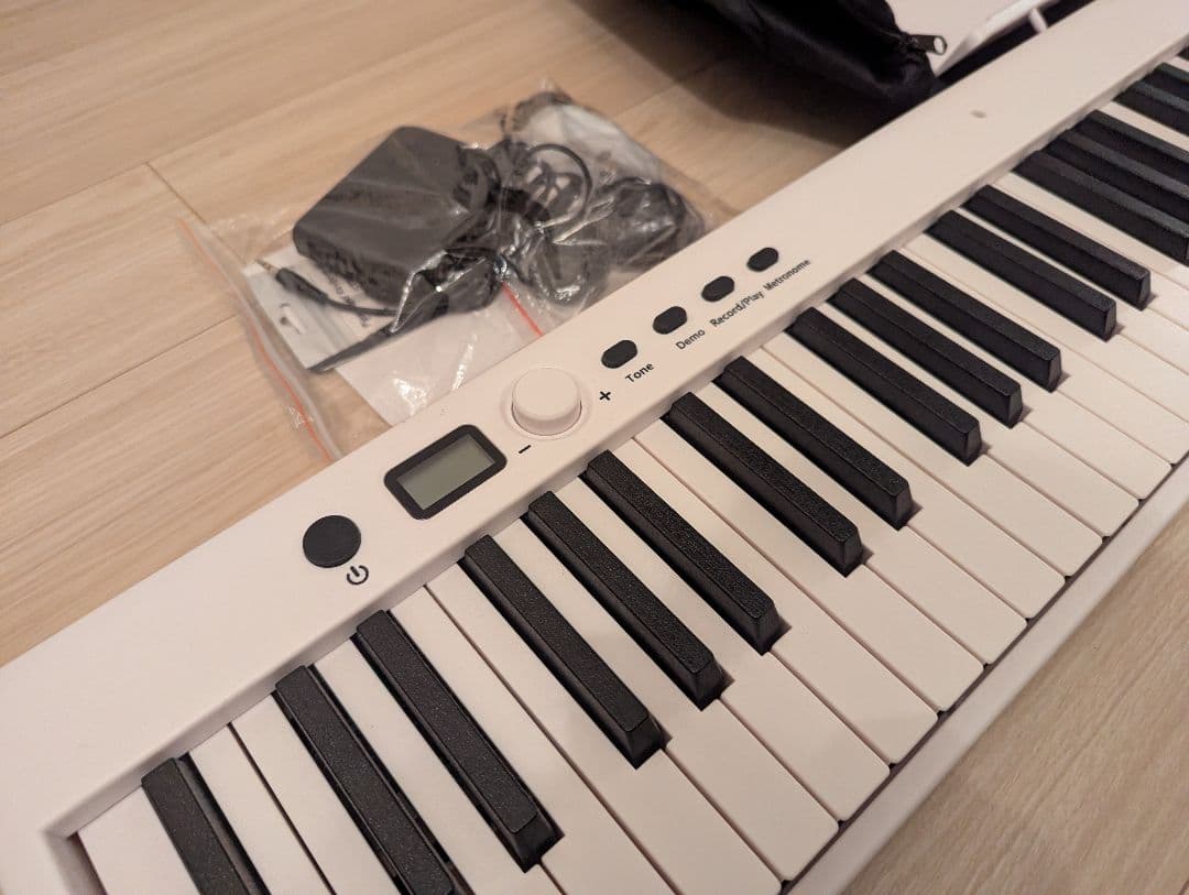 ニコマク NikoMaku 電子ピアノ 88鍵盤 折り畳み式 SWAN-X 白