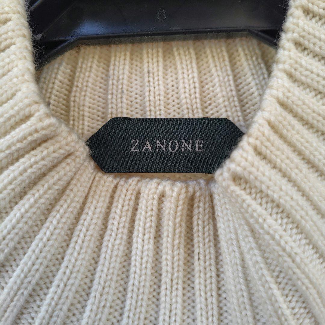 未使用に近い　現行　ZANONE ザノーネ　モックネック　ニット　46　肉厚