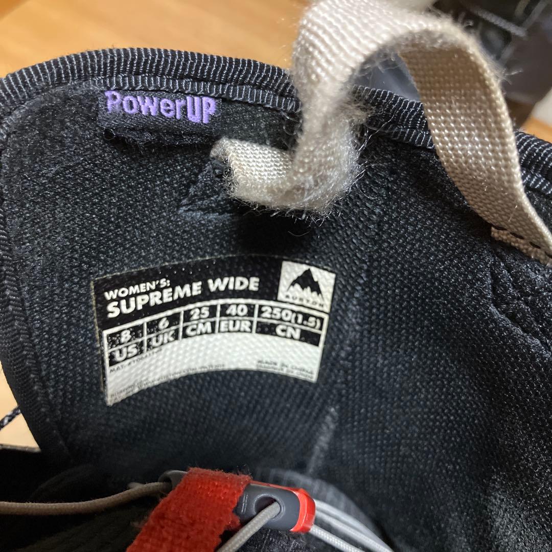 Burton サプリーム ワイド スノーボードブーツ 25cm