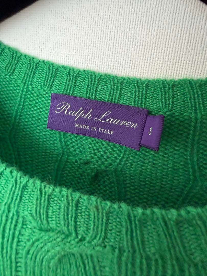 新品！ラルフローレンパープルレーベルカシミヤ100%セーター　最高級