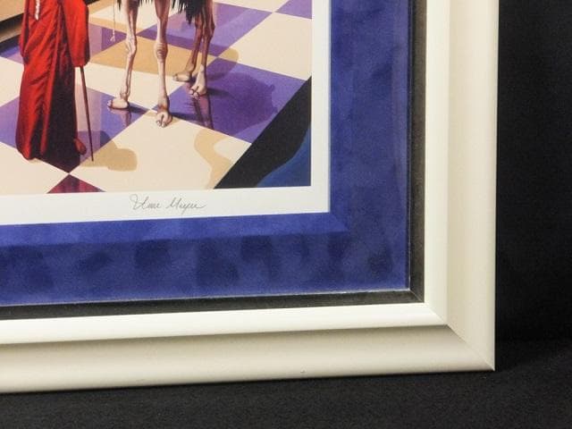 イレーヌ・メイヤー　直筆サイン『魂の叫び』ミクストメディア 大判 1127C