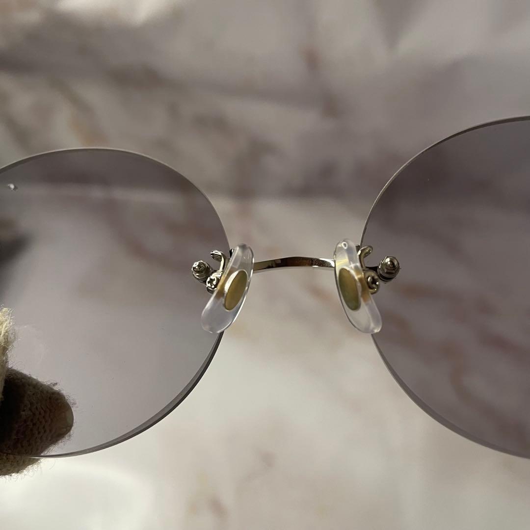 megane and me パール ピアス ラウンド サングラス ケース付き