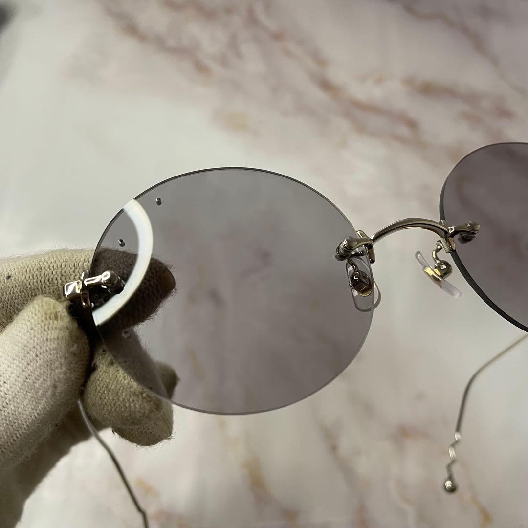 megane and me パール ピアス ラウンド サングラス ケース付き