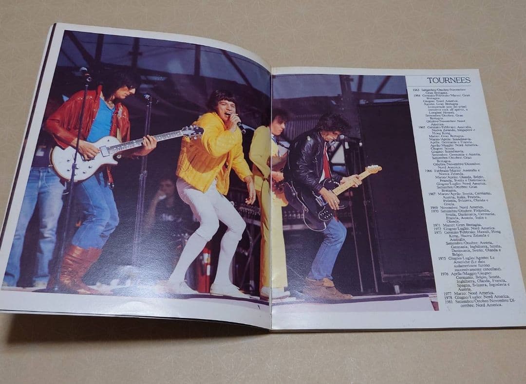 ローリングストーンズ　ツアーTシャツ　音楽雑誌　海外購入品　レア