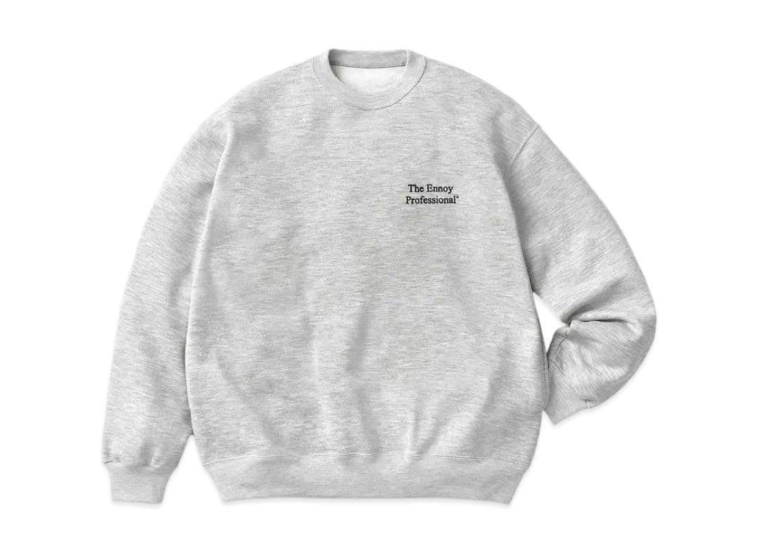 ennoy CREW SWEAT SET UP GRAY × BLACK 未使用