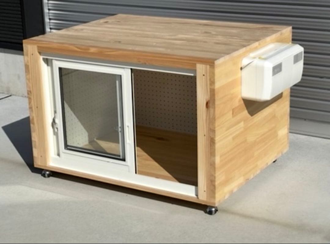 新品未使用　防音犬小屋　犬　子犬　小型犬　ワンちゃん　防音ケージ　木製ケージ