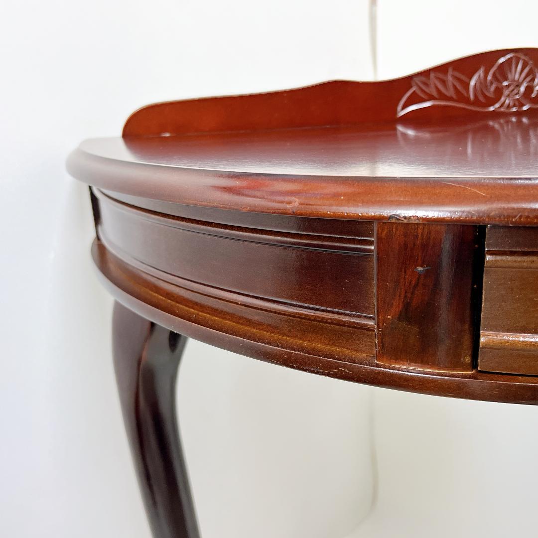 【良品✨送料無料】 アンティーク調 ハーフラウンド コンソールテーブル