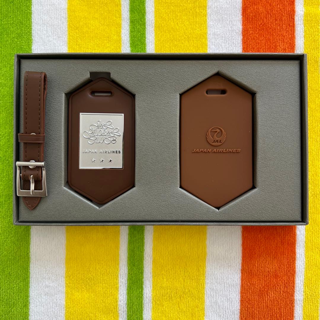 ★67*【新品】JAL グローバルクラブ 亀タグ ネームタグ （茶色）
