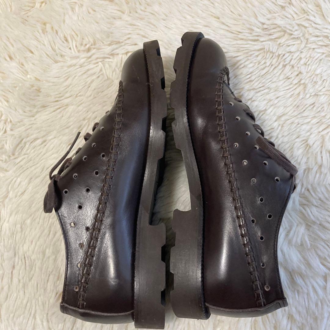 イッセイミヤケ ACCESSORY ドレスシューズ パンチング ダークブラウン