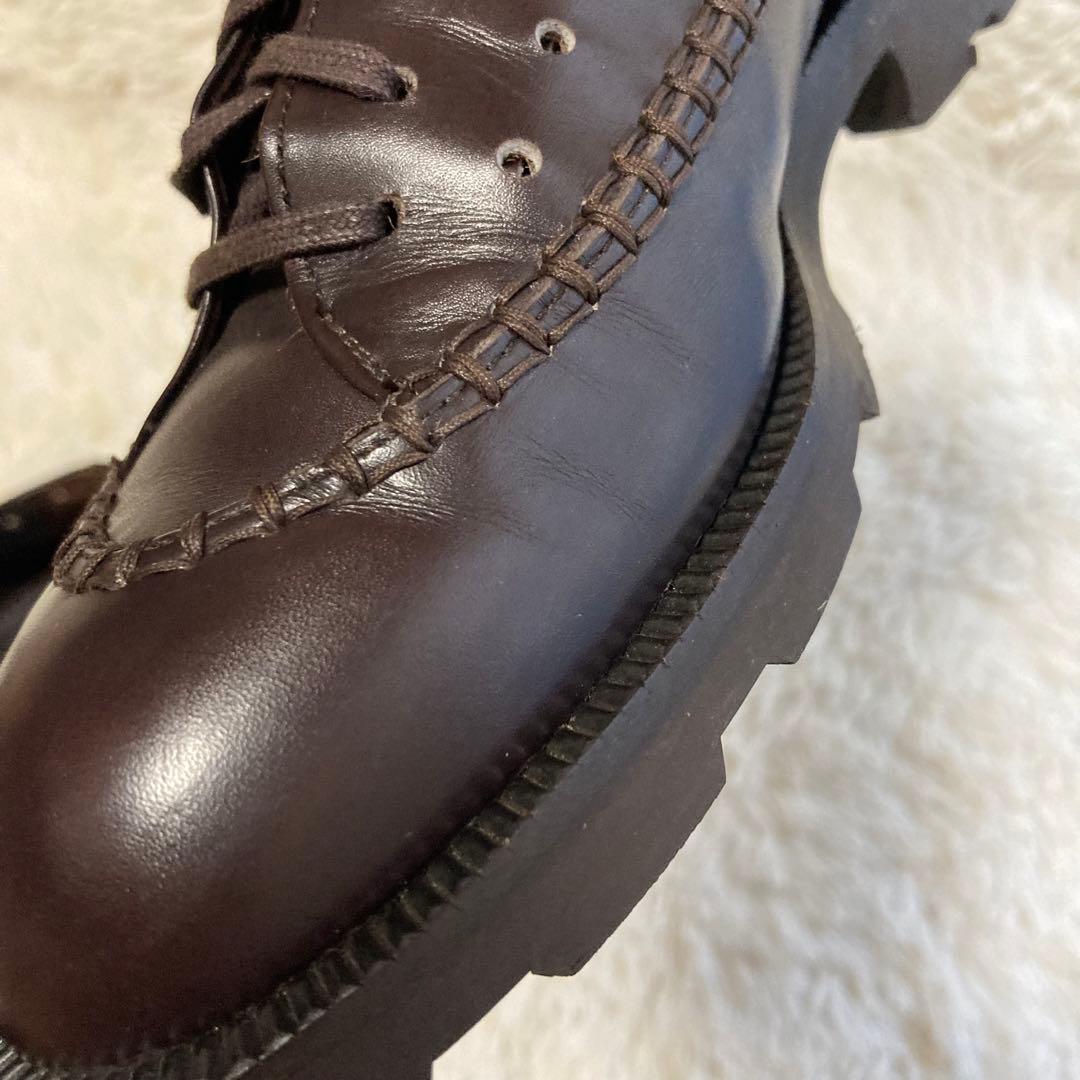 イッセイミヤケ ACCESSORY ドレスシューズ パンチング ダークブラウン