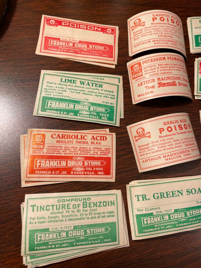 海外　ファーマシーラベル　45種　61枚✖️2