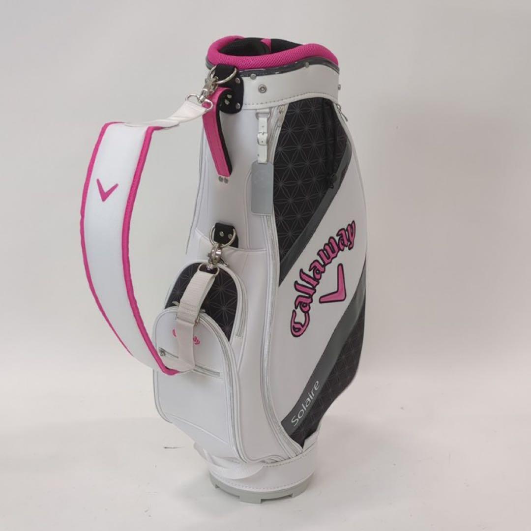 Callaway Solitaire キャディバッグ ホワイト/ピンク