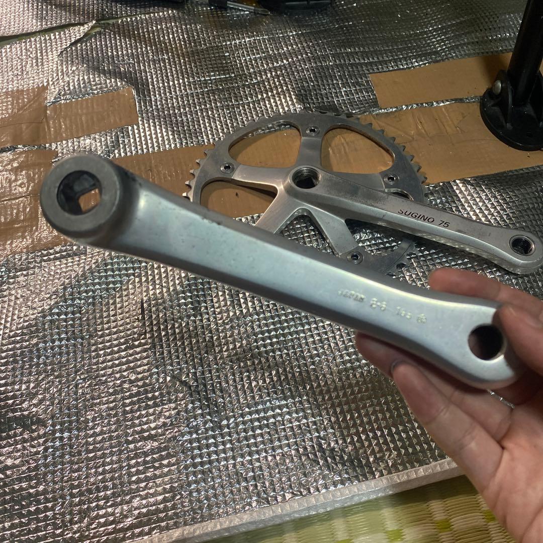 希少！　sugino75 スギノ75　165mm クランク ピスト njs