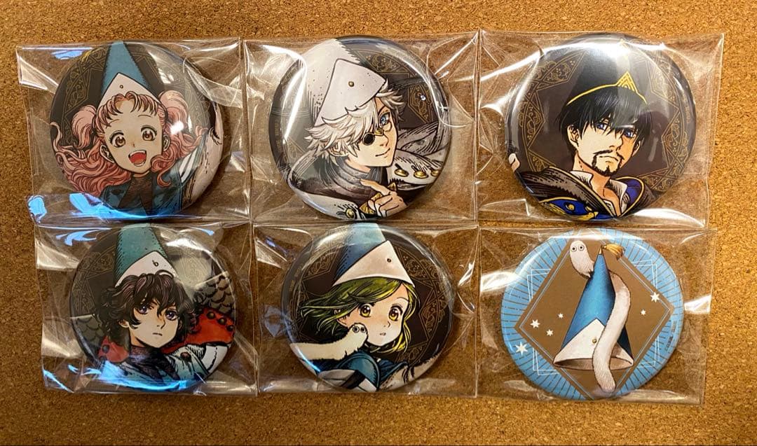 とんがり帽子のアトリエ　くじ　缶バッジ　ココ　キーフリー　オルーギオ　テティア