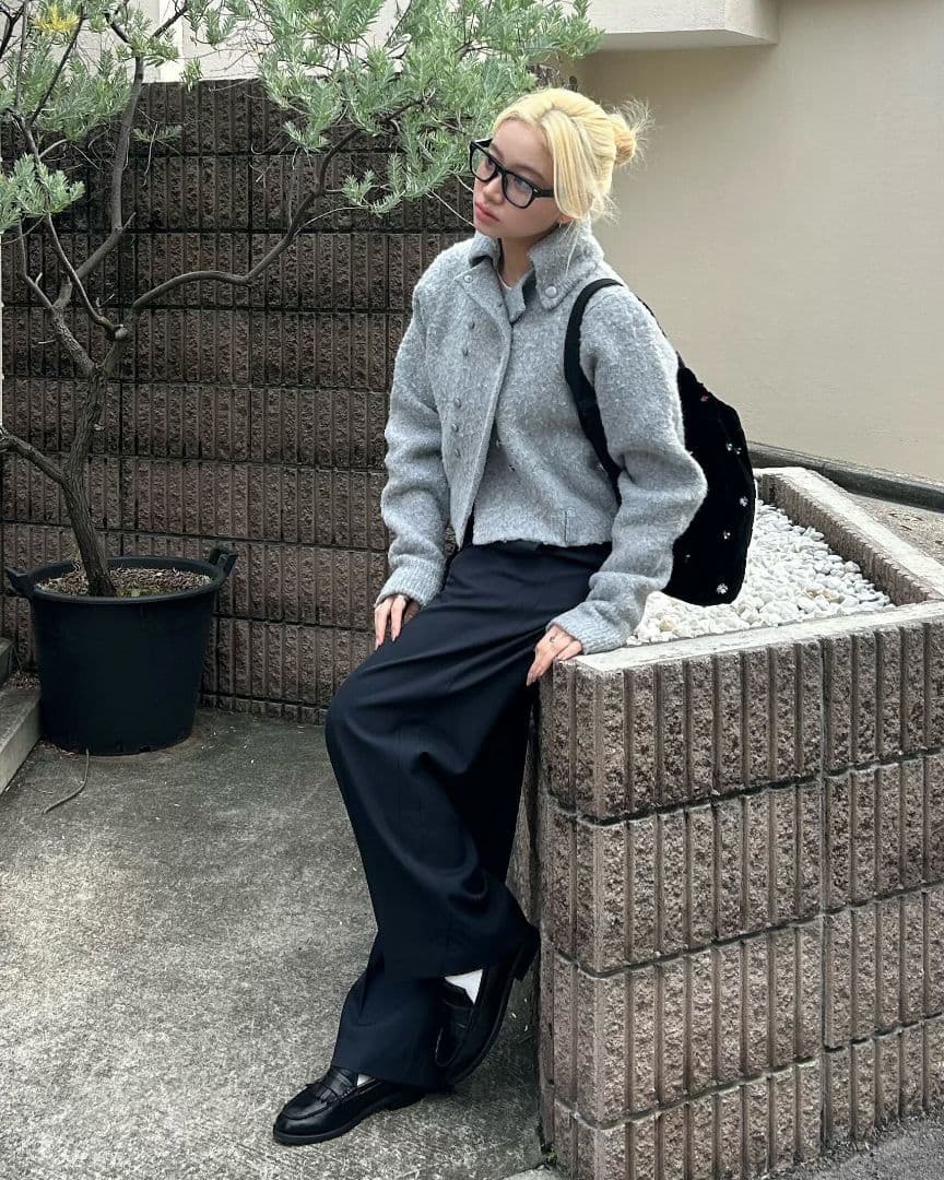 トップス BIBIY. MOHAIR CARDIGAN