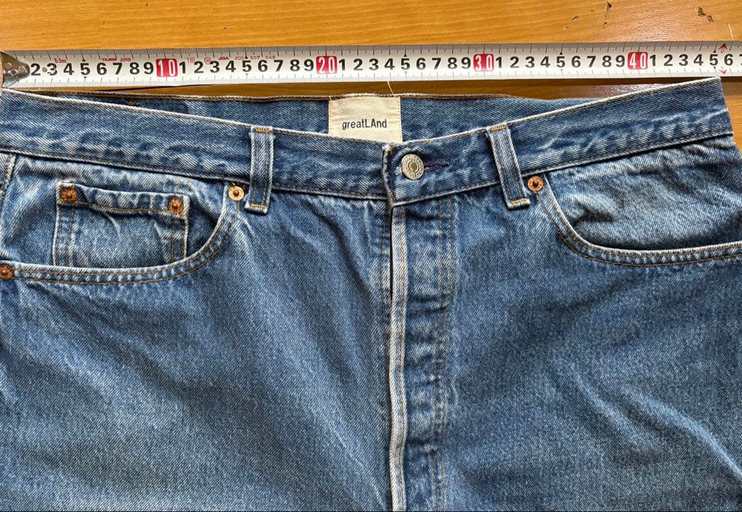 greatLAnd GRUNGEMAN DENIM PANT グランジマン XL
