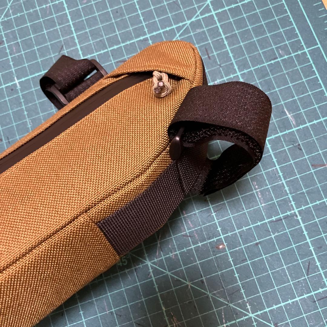 ハンドメイド　フレームバッグ　コーデュラ1000 コヨーテ 42cm