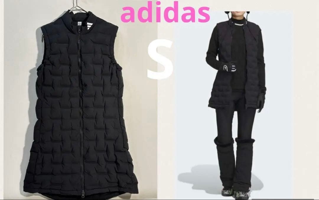 定価36300円　新品adidasゴルフ　ブラックダウンベスト・キルティング