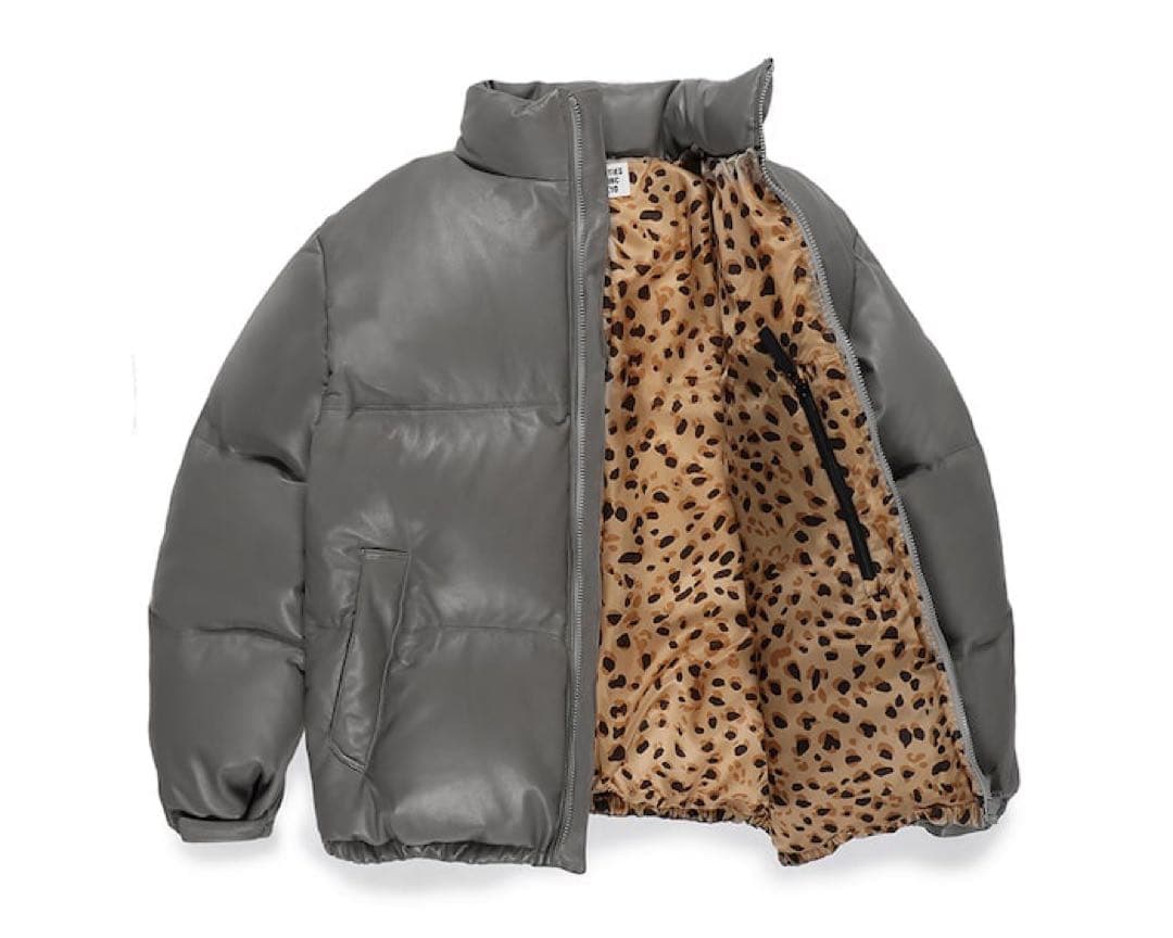 ジャケット・アウター WACKO MARIA LEATHER DOWN JACKET