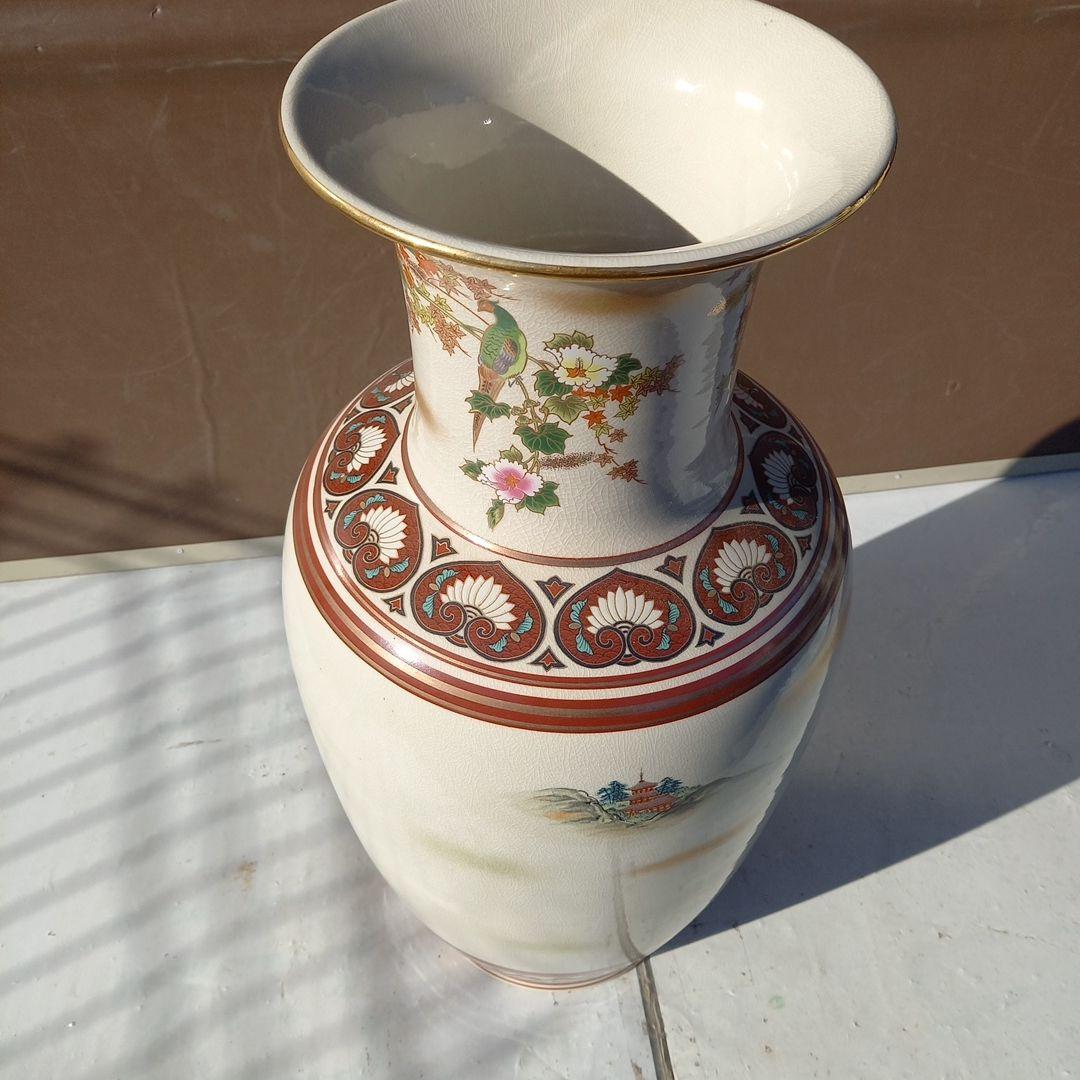 豪華 壷 九谷焼 七福人 　　61cm