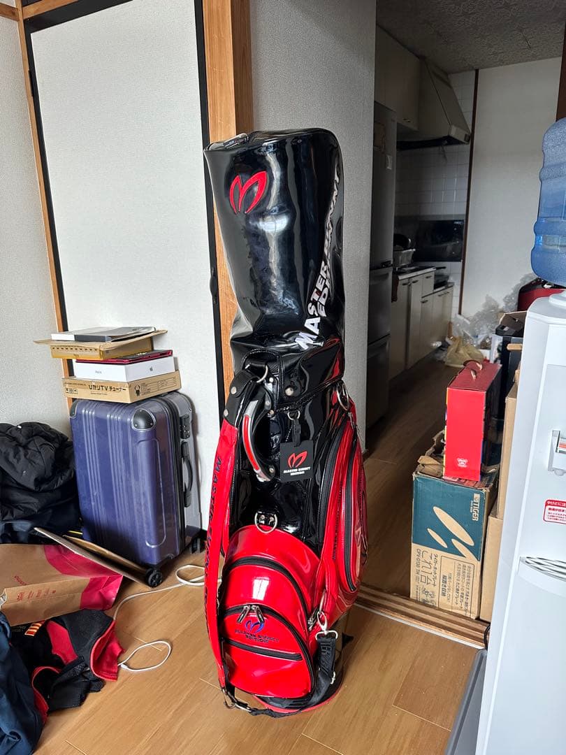 マスターバニーエディション キャディバッグ 黒赤