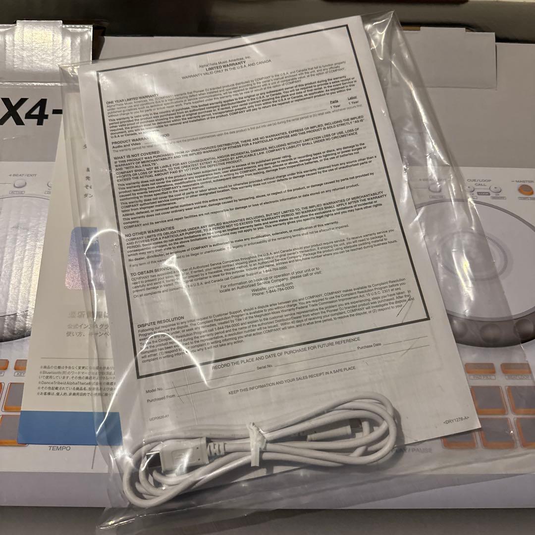 Pioneer DJ DDJ-FLX4-W DJコントローラー 使用浅